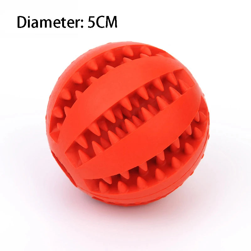 AUSIDAPET Natural Rubber Pet Dog Toys Dog Chew Toys Tooth Cleaning Treat Ball Extra-tough Interactive Elasticity Ball5cm for Pet Products