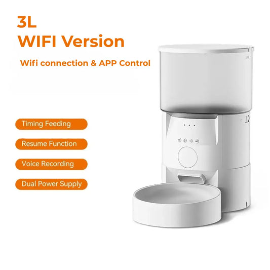 AUSIDAPET New Arrival Smart Wifi Pet Feeder Mobile App Wifi Remote Control Intelligent Automatic Pet Dog Cat Food Dispenser