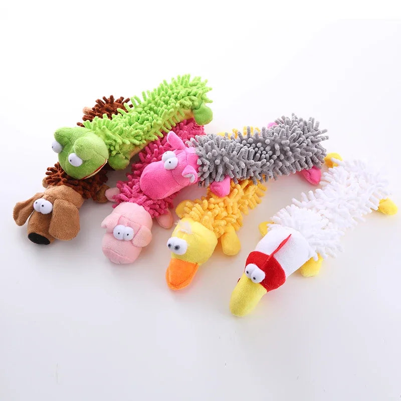 AUSIDAPET Pet dog toy sound plush toy mop shell frog hippo teeth grinding supplies Toys for dogs Dogs toys Dog tag Toddler toys Plush Dog