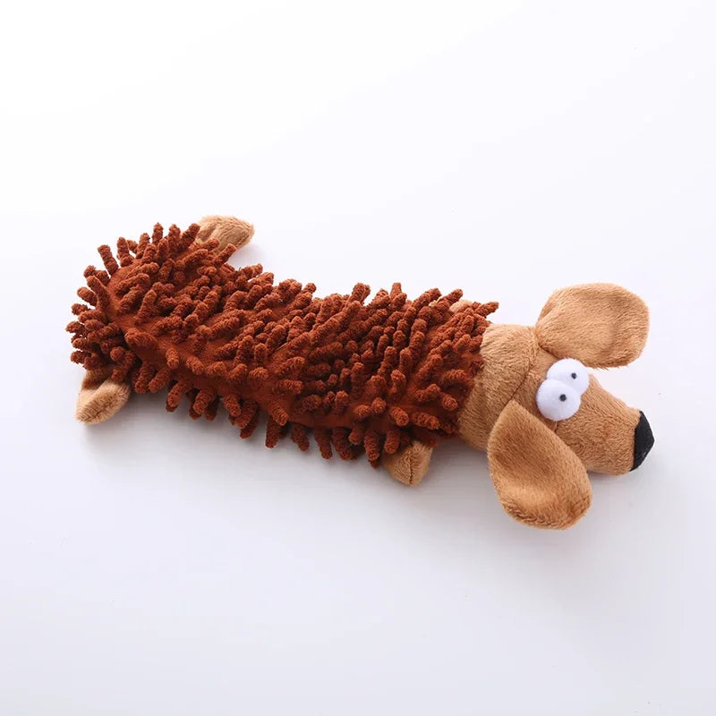 AUSIDAPET Pet dog toy sound plush toy mop shell frog hippo teeth grinding supplies Toys for dogs Dogs toys Dog tag Toddler toys Plush Dog