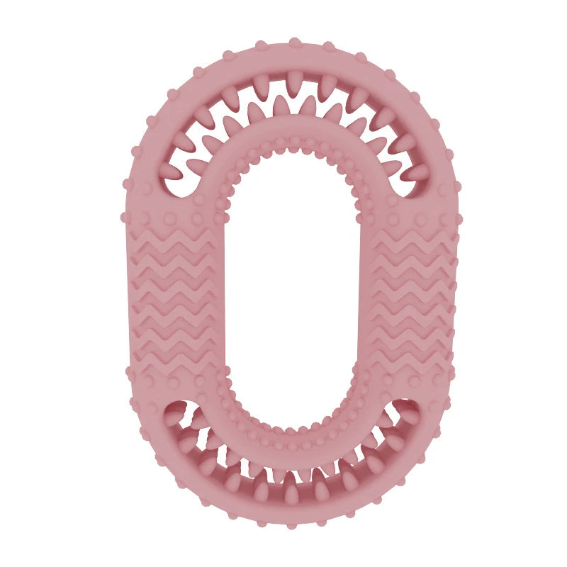 AUSIDAPET Pet Dog Toys O-ring TPR Chew Toys Bite Resistant Toy Thorn Barbed Tooth Cleaning Molar Chew Toys for Dogs Interactive Training