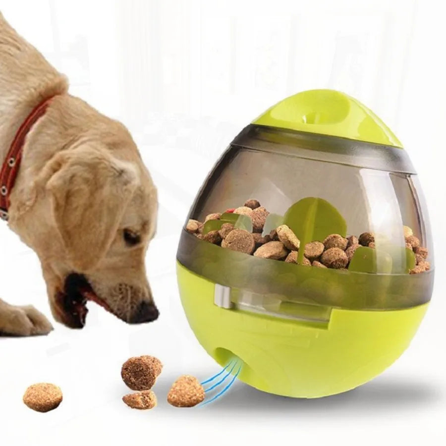 AUSIDAPET Pet Dog Treat Toy Tumble Leaky Ball Food Dispenser Toy Slow Feeding Interactive Training Toy