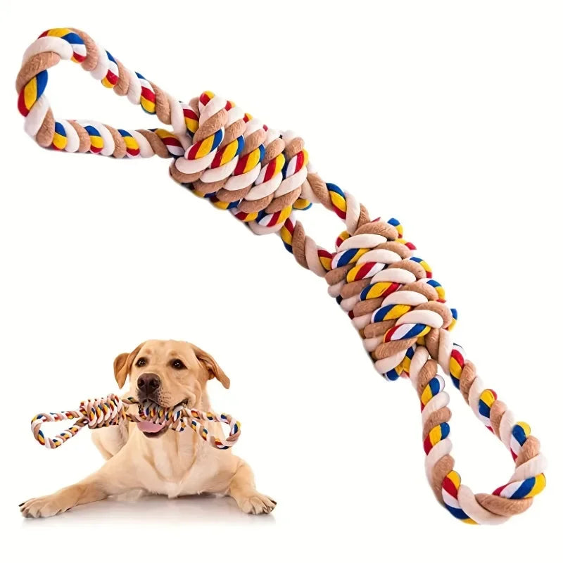 AUSIDAPET Pet Indestructible Toy For Medium Large Dogs Tough Nature Cotton Rope Puppy Toy Dog Antistress Fidget Toy Dog Toothbrush