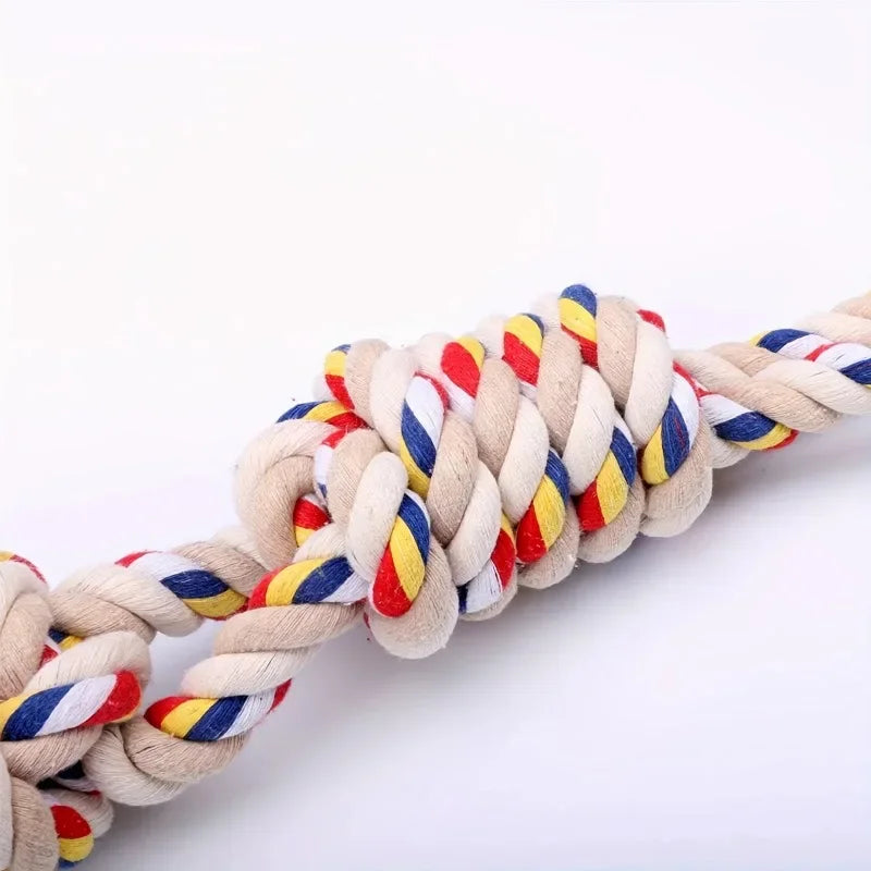 AUSIDAPET Pet Indestructible Toy For Medium Large Dogs Tough Nature Cotton Rope Puppy Toy Dog Antistress Fidget Toy Dog Toothbrush