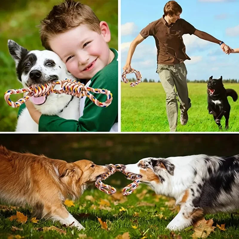 AUSIDAPET Pet Indestructible Toy For Medium Large Dogs Tough Nature Cotton Rope Puppy Toy Dog Antistress Fidget Toy Dog Toothbrush
