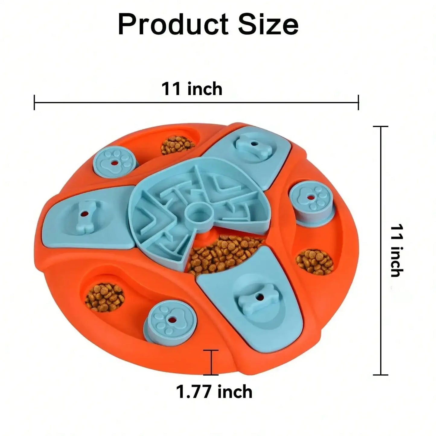 AUSIDAPET Pet Slow Feeders Toys, Interactive Pet games, Round Educational Toys, Dog Food Storage, Improve Pet IQ, Food Feeding Dispenser