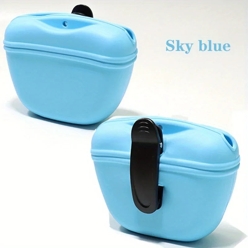 AUSIDAPET Pet Supplies Silicone Dog Food Bag Outdoor Training Dog Training Waist Bag Waterproof Dog Snack Training Bag