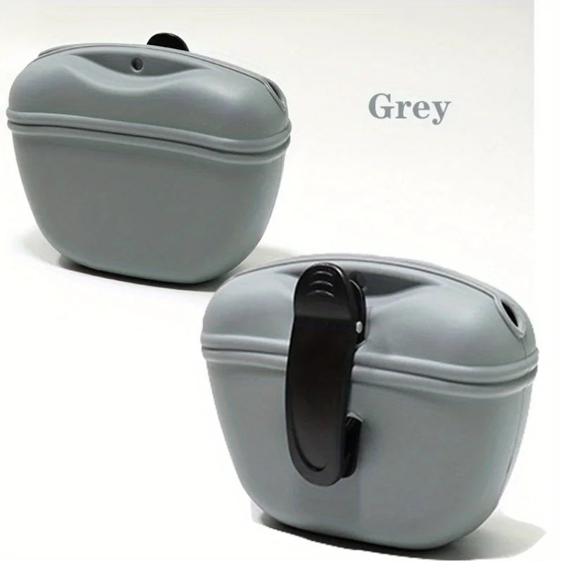AUSIDAPET Pet Supplies Silicone Dog Food Bag Outdoor Training Dog Training Waist Bag Waterproof Dog Snack Training Bag