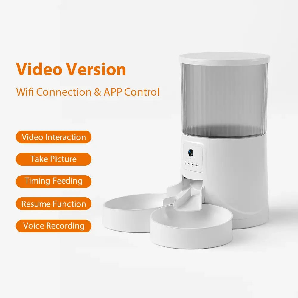 AUSIDAPET Pets Microchip Time Wifi Remote Cat Dispenser Wholesale Smart Camera Automatic Dog Pet Food Feeder