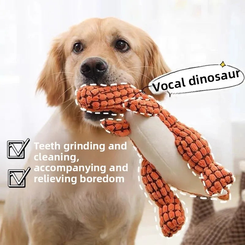 AUSIDAPET Plush Pet Products Grinding Teeth Cleaning Teeth Durable Dog Toys Built in Sound Generator Attract Attention Pet Toys