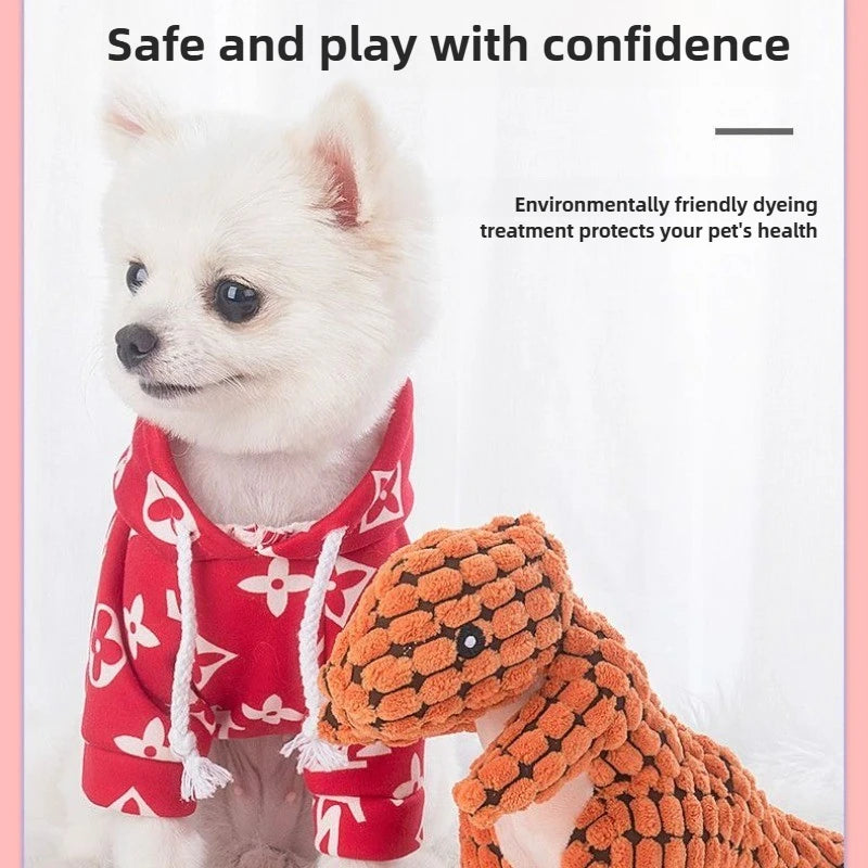 AUSIDAPET Plush Pet Products Grinding Teeth Cleaning Teeth Durable Dog Toys Built in Sound Generator Attract Attention Pet Toys