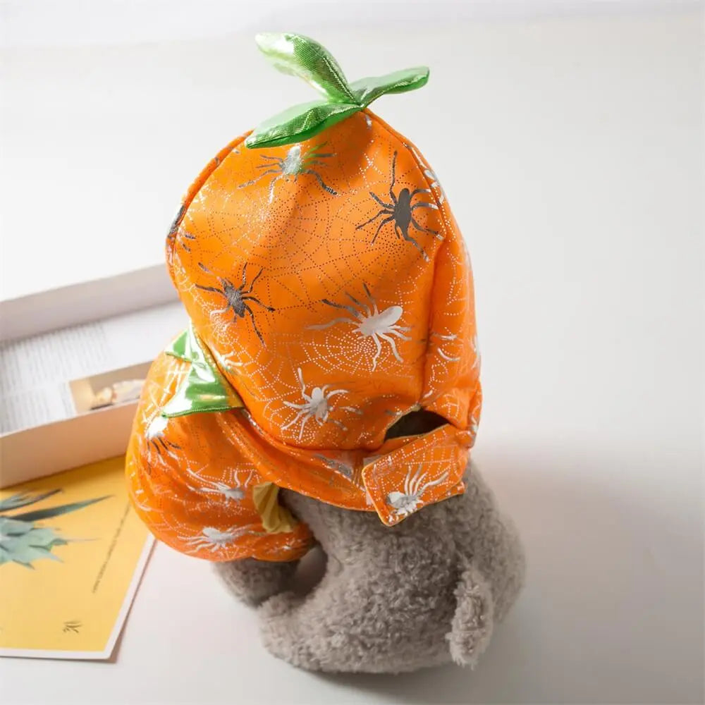 AUSIDAPET Pumpkin Dog Costume – Cute & Comfy Halloween Outfit for Small to Medium Dogs