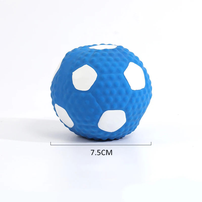 AUSIDAPET Squeaky Dog Toy Chew Rubber Balls Toy for Small Large Dogs Puppy Interactive Durable Dog Toy Pet Training Dog Accessories