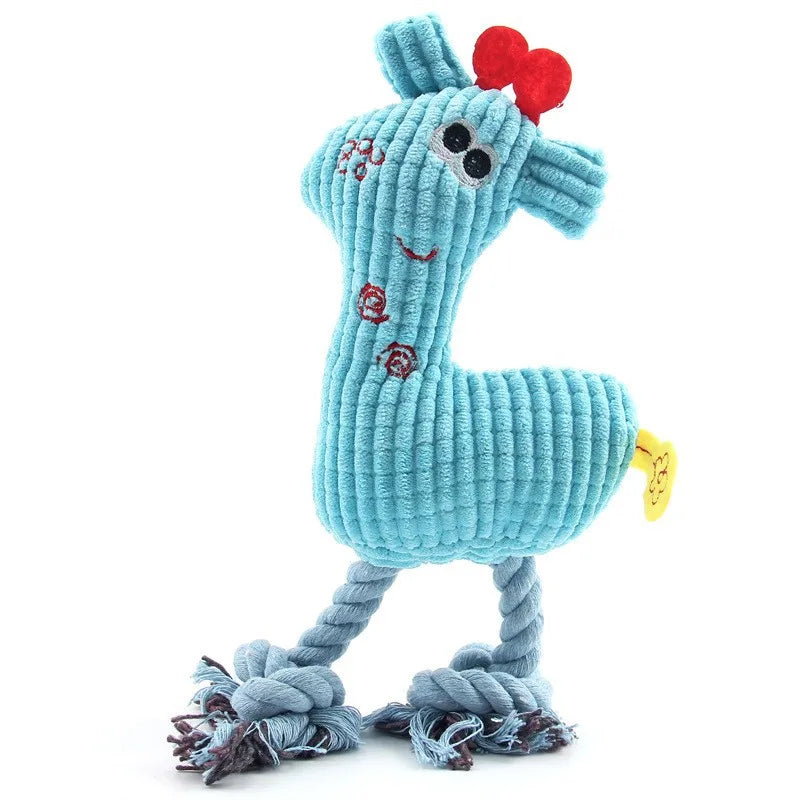 AUSIDAPET Squeaky Puppy Toys Plush Puppy Chew Toy for Teething Training Dog Toys for Small Dogs Toy for Cute Knot Interactive Dog Toy