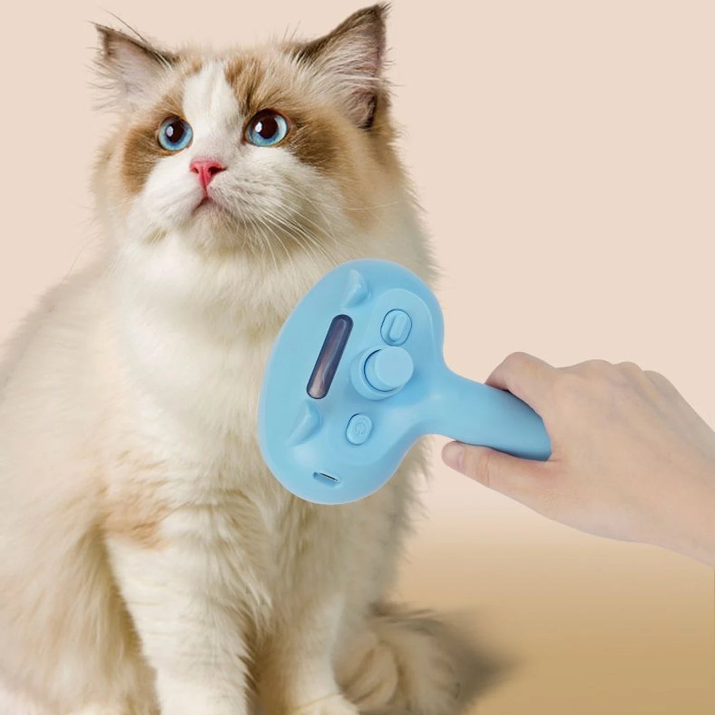 AUSIDAPET Steam Cat Brush, Pet Hair Cleaning Misting CombCat Brushes for Indoor Cats, Cat Hair Brush Cat Grooming Deshedding Brush