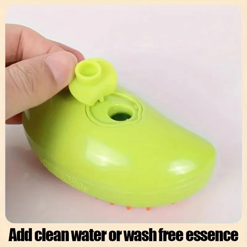 AUSIDAPET Steamy Dog Brush Electric Spray Cat Hair Brush 3 In1 Dog Steamer Brush for Massage Pet Grooming Removing Tangled and Loose Hair