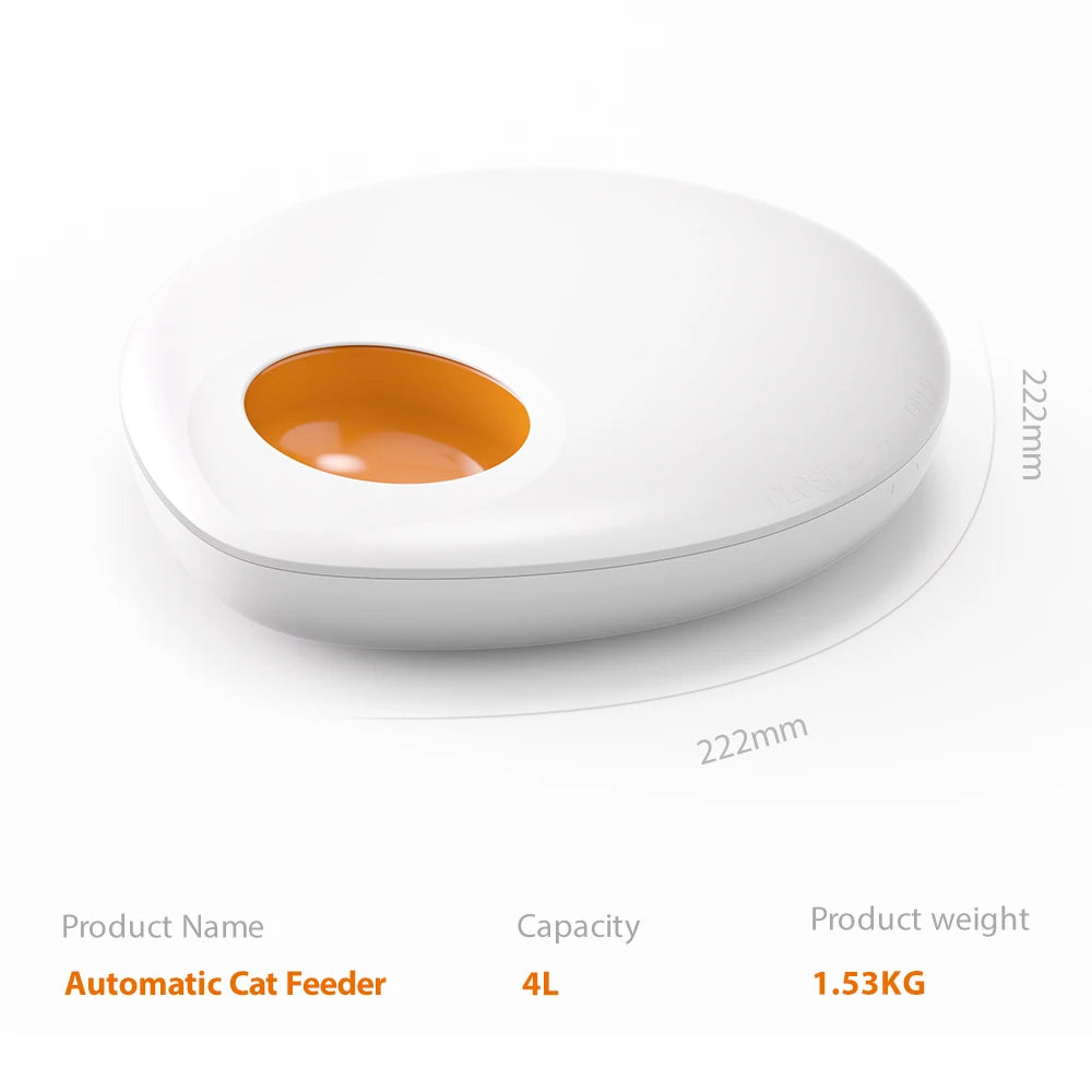 AUSIDAPET Dry and Wet Food Smart Automatic Electronic 5 Separated Meal Trays Cat Dog Water Food Bowl Timed Pet Feeder