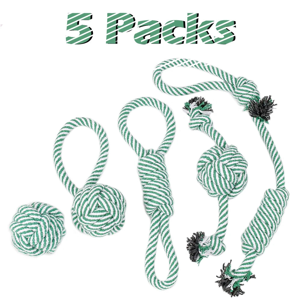 AUSIDAPET 12Pcs Large Dog Toy Sets Chew Rope Toys for Dog Chewing Toys for Dog Outdoor Teeth Clean Toy for Big Dogs Juguete para Perros