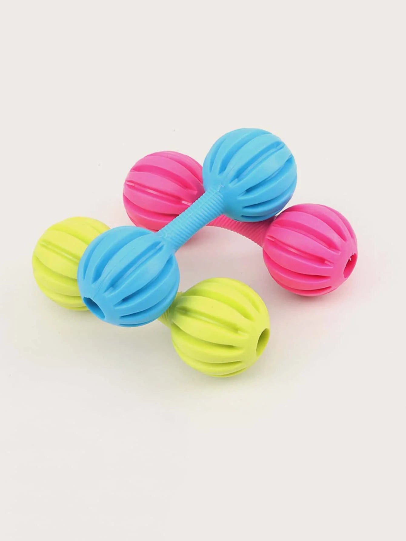 AUSIDAPET 1pc Dog Rubber Dumble Toy with Bell is Fun, Interactive, Amazing, Provide a Sense, Healthy Exercise,Training, Stimulation, Chew