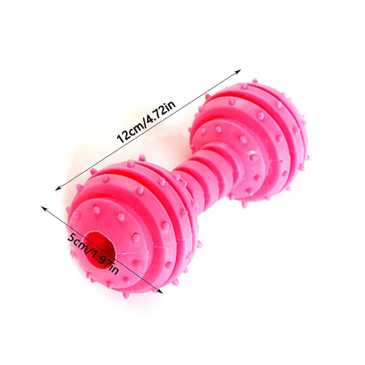 AUSIDAPET 1pcs dog chew pet TPR bite resistant toy dumbbell grind teeth pet dog toy
