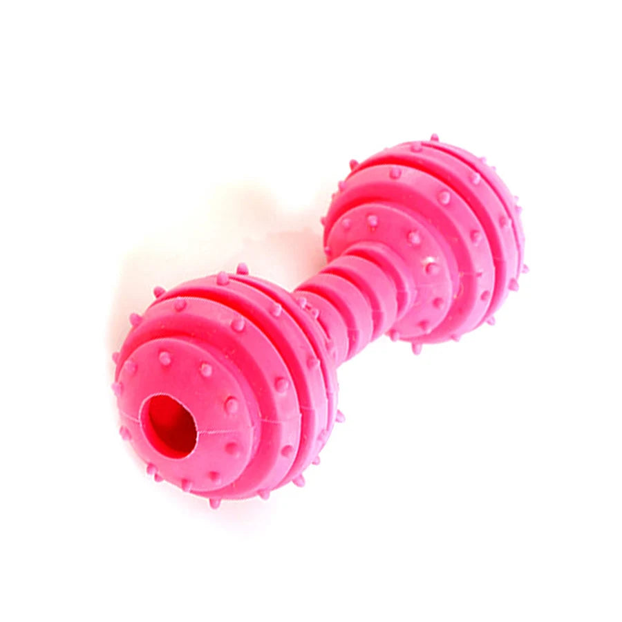 AUSIDAPET 1pcs dog chew pet TPR bite resistant toy dumbbell grind teeth pet dog toy