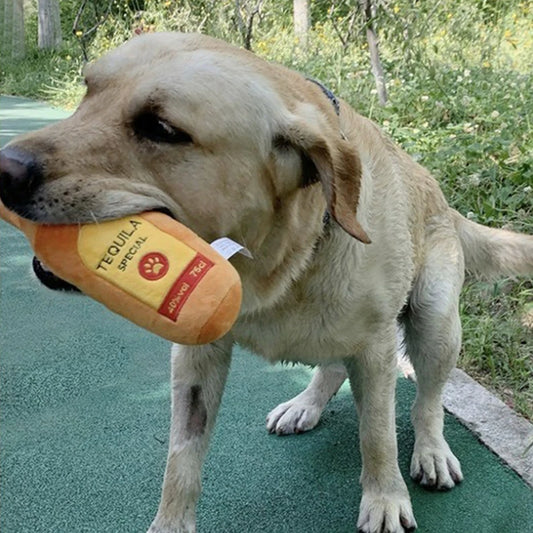 AUSIDAPET 6 Styles Plush Alcohol - Bottle Shaped Dog Toys with Sound - Chew & Play - 26cm - Ideal for Pet Entertainment