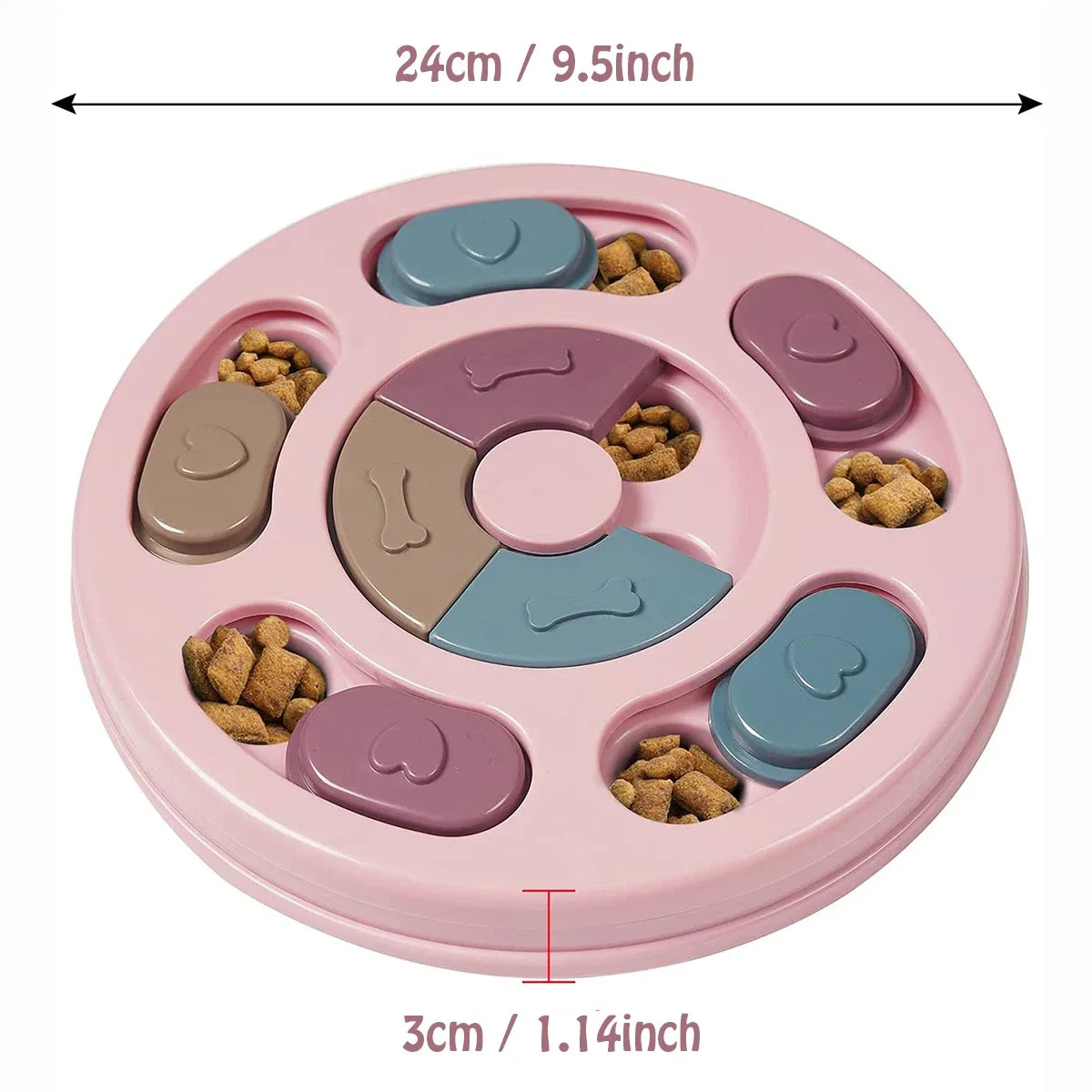 AUSIDAPET Dog Food Hiding Bowl, Slow Food Training, Dog Educational Toy To Relieve Boredom, Interactive Educational Feeding Toy