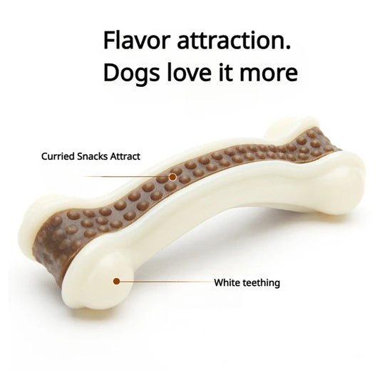 AUSIDAPET Dog Toys Eat Play Cowhide Ring Reward Alone Clean Teething Stick Dog Toy Bite Gum Bone Resistant Bite Chewing Pet Supplies