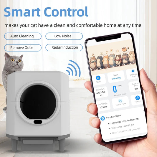 AUSIDAPET “Hippopotamus”Smart Cat Box pro