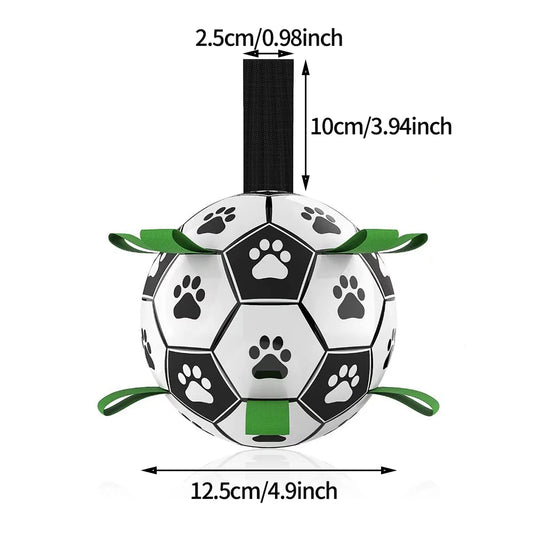 AUSIDAPET Interactive Dog Football Toy Soccer Ball Inflated Training Toy for Dogs Outdoor Border Collie Balls For Large Dogs Pet Supplies