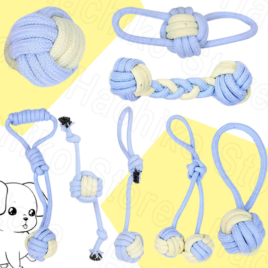 AUSIDAPET Interactive Dog Toys For Aggressive Chewers Cotton Rope Big Indestructible Dog Pet Toys For Large Small Dogs Interactive Durable