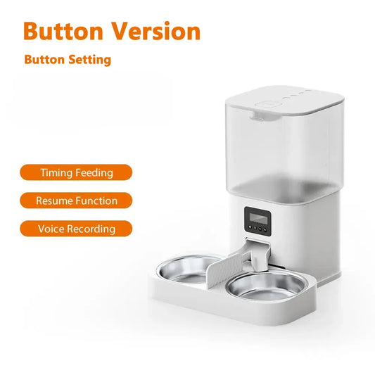 AUSIDAPET Mobile Phone Control 2-Way Audio WiFi Smart Feeder HD 1080P Camera 6L Video Automatic Pet Feeder