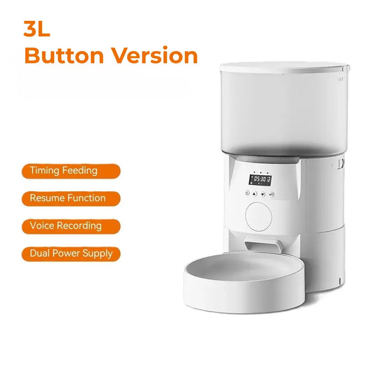 AUSIDAPET New Arrival Smart Wifi Pet Feeder Mobile App Wifi Remote Control Intelligent Automatic Pet Dog Cat Food Dispenser