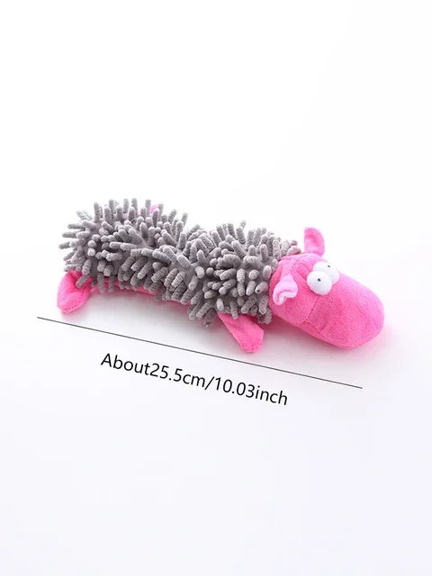 AUSIDAPET Pet dog toy sound plush toy mop  shell frog hippo teeth grinding supplies Toys for dogs Dogs toys Dog tag Toddler toys Plush Dog