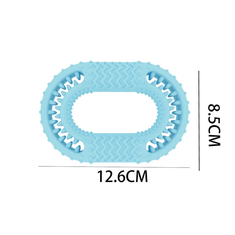 AUSIDAPET Pet Dog Toys O-ring TPR Chew Toys Bite Resistant Toy Thorn Barbed Tooth Cleaning Molar Chew Toys for Dogs Interactive Training