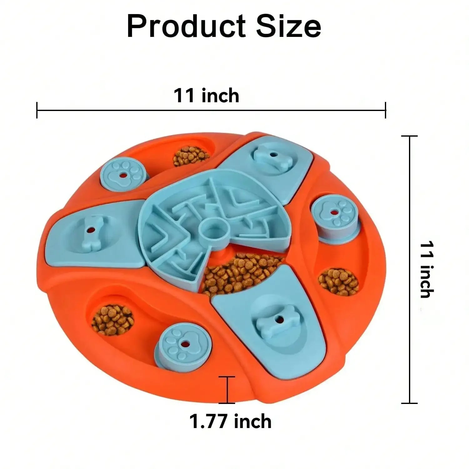 AUSIDAPET Pet Slow Feeders Toys, Interactive Pet games, Round Educational Toys, Dog Food Storage, Improve Pet IQ, Food Feeding Dispenser