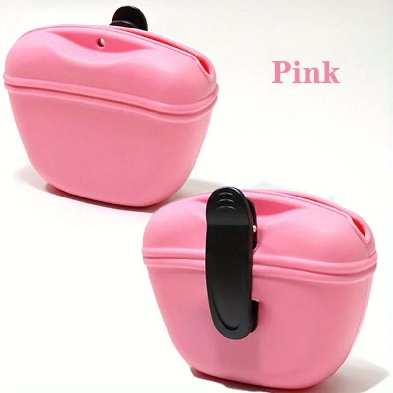 AUSIDAPET Pet Supplies Silicone Dog Food Bag Outdoor Training Dog Training Waist Bag Waterproof Dog Snack Training Bag