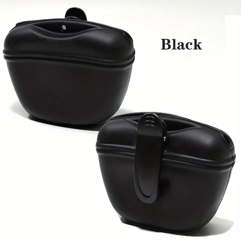 AUSIDAPET Pet Supplies Silicone Dog Food Bag Outdoor Training Dog Training Waist Bag Waterproof Dog Snack Training Bag