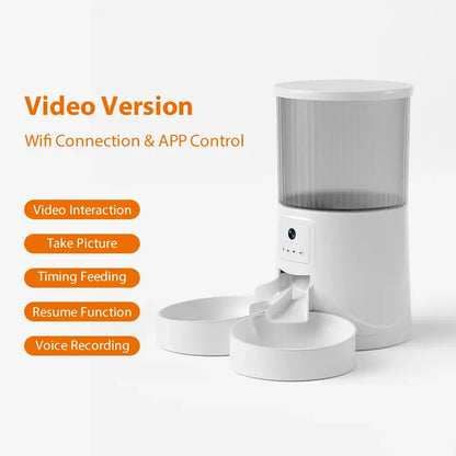 AUSIDAPET Pets Microchip Time Wifi Remote Cat Dispenser Wholesale Smart Camera Automatic Dog Pet Food Feeder