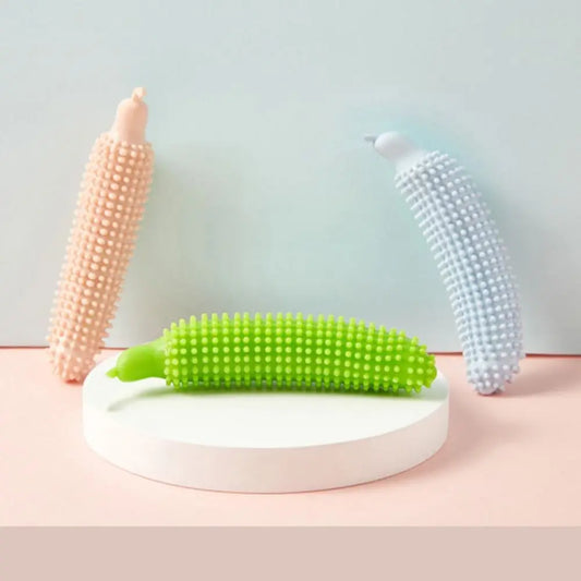 AUSIDAPET Portable Cucumber Shape Dog Teeth Grinding Stick Bite Resistant Wear Resistant Dog Chew Toy TPE Pet Molar Stick Self Happy
