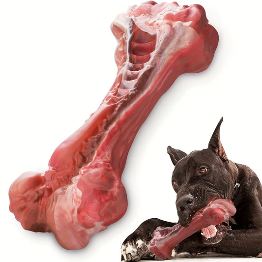 AUSIDAPET Silicone dog bite toy, natural rubber non-toxic, suitable for strong biting dogs, interactive cleaning of teeth bones