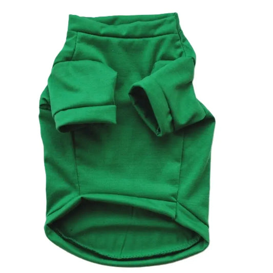 AusidaPet Christmas Santa Dog T-Shirt - Green Holiday Pet Tank Top with Reindeer Design