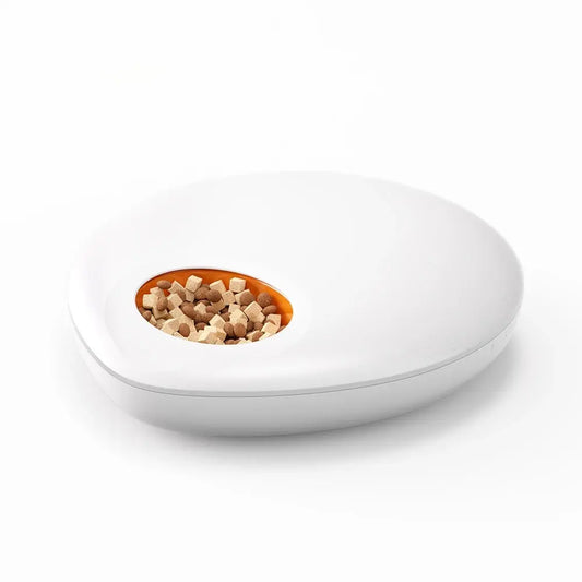AUSIDAPET Dry and Wet Food Smart Automatic Electronic 5 Separated Meal Trays Cat Dog Water Food Bowl Timed Pet Feeder
