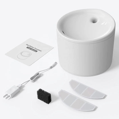 AUSIDAPET Plastic Colorful Flower 2L ABS Cat Water Fountain Automatic Pet Water Fountain Intelligent Led Water Drink Auto Machine
