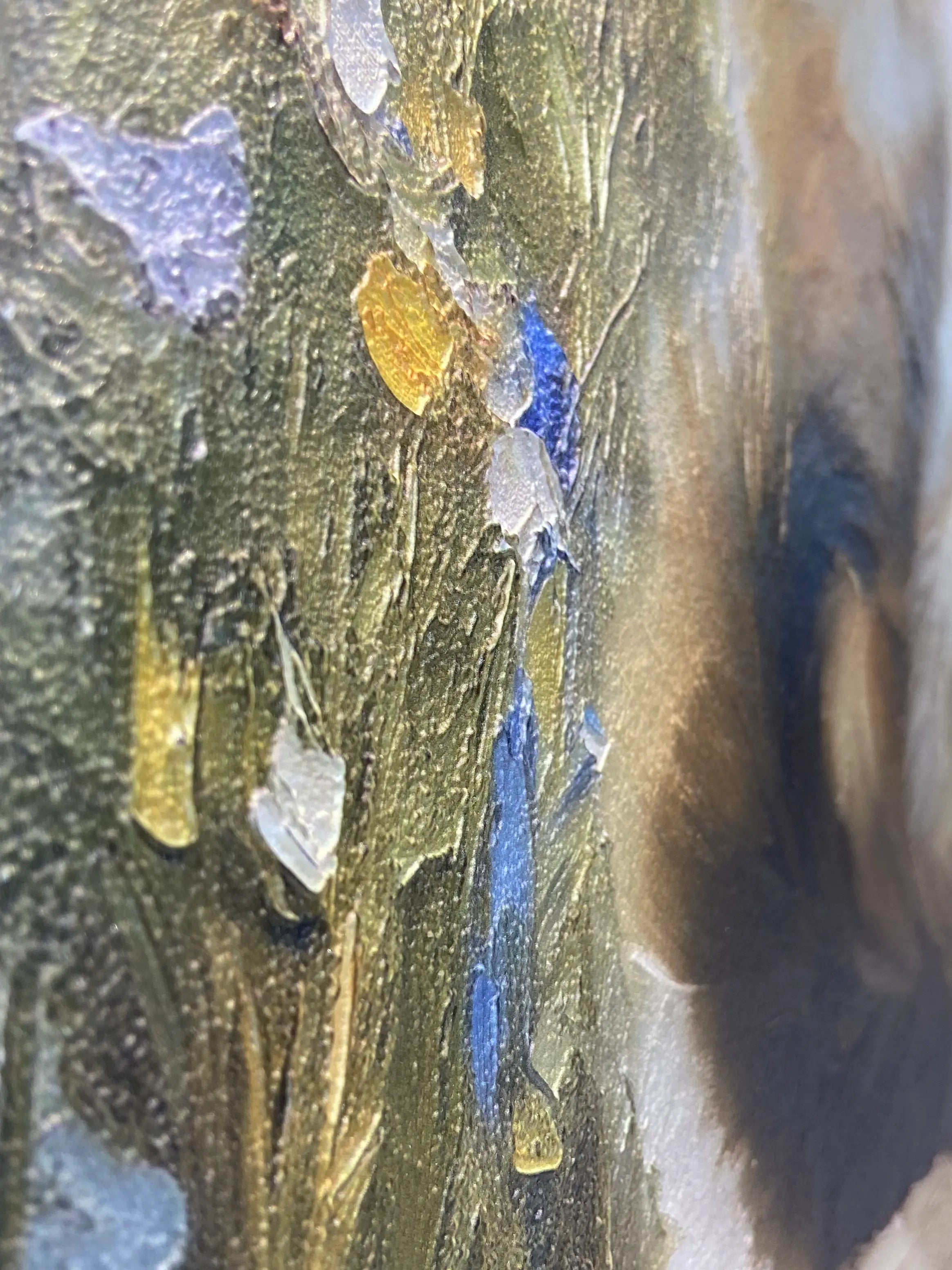 Innovative 3D Texture Technique – 10-Layer Giclée Printing with Realistic Oil Painting Brushstrokes | AusidaPet