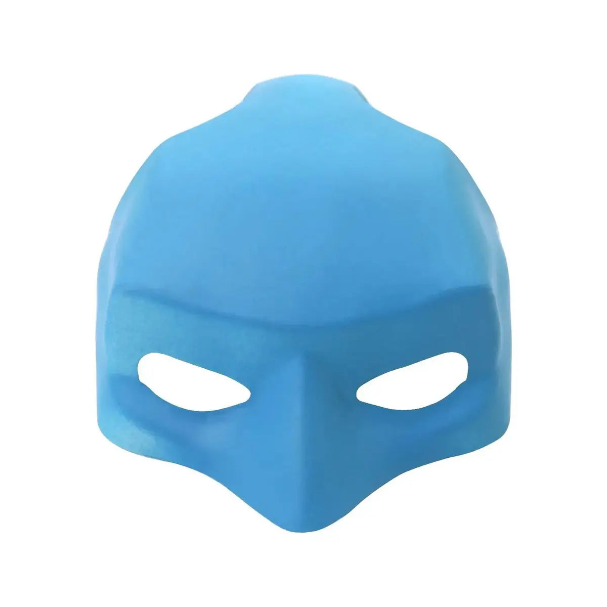A single blue superhero-style mask specifically designed for cats.