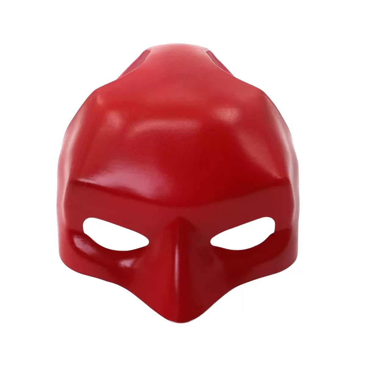 A single red superhero-style mask specifically designed for cats.
